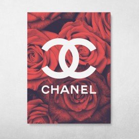 Chanel Set Modern Black Fashion Wall Art